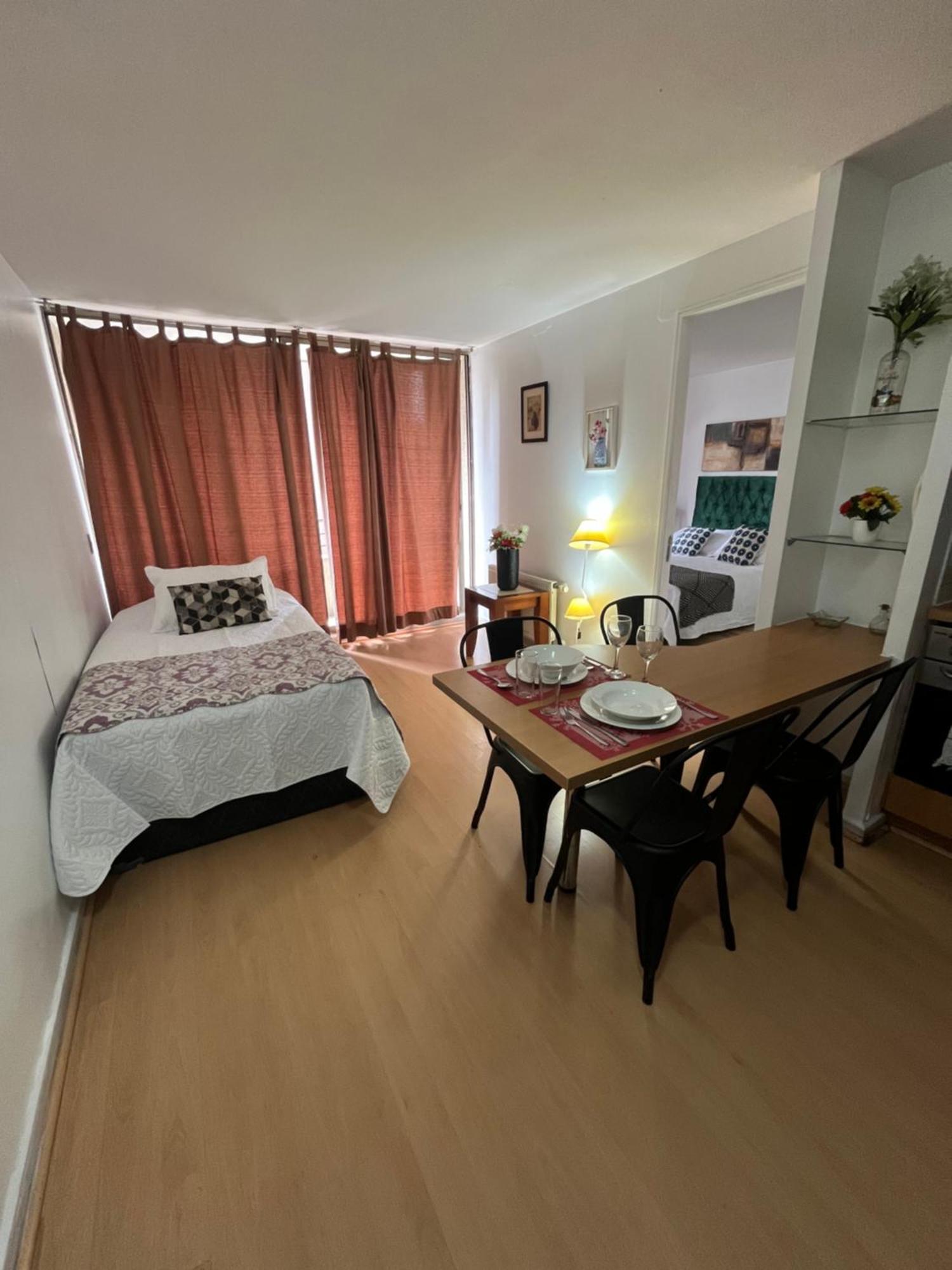 Amoblados Guscar Apartment ซานติอาโก ภายนอก รูปภาพ